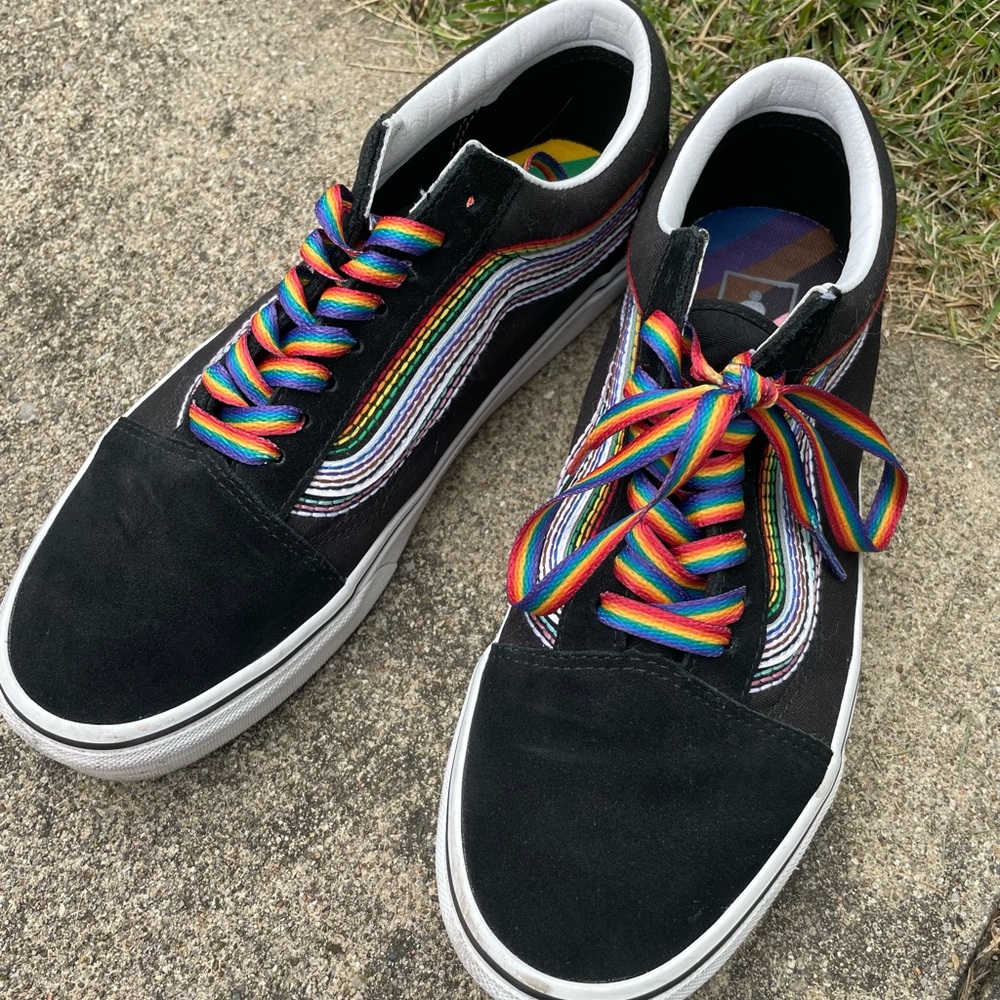 Vans Old Skool Rainbow Embroidered Pride Sneakers